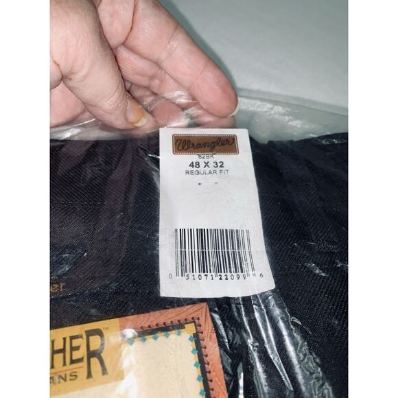 Wrangler Rancher Boot Jeans Regular Fit Tag Size 48 x 32 Black Polyester NWT - Picture 4 of 6